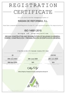 Certificado Iso 14001 cantabria